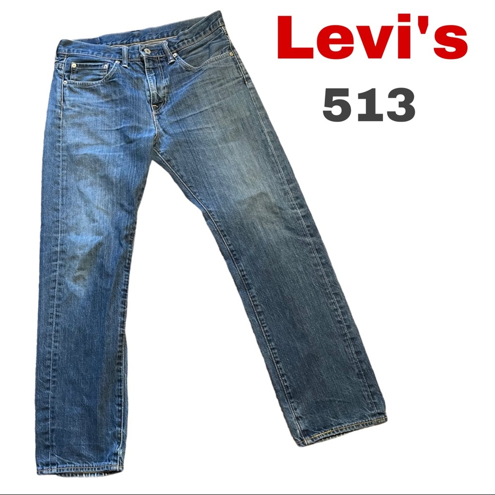 LEVI's 513 Men's Slim Straight 100% cotton jeans